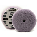 Buff & Shine 6" Uro Wool Purple 100% Knitted Wool Blend Pad, Cutting, 6KWP, front and back, 1