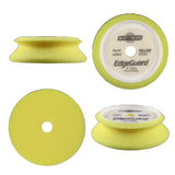 Buff and Shine 3" EdgeGuard Foam Buff Pads, Yellow, Polishing, 334EG