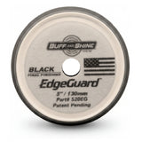 Buff & Shine 5" EdgeGuard Foam Buff Pad, Black, Final Finishing, 520EG, Back of Pad, 2
