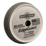 Buff & Shine 5" EdgeGuard Foam Buff Pad, Black, Final Finishing, 520EG, Back of Pad, 1