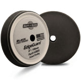 Buff & Shine 6" EdgeGuard Foam Buff Pad, Black, Final Finishing, 620EG, front and back, 1