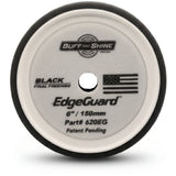 Buff & Shine 6" EdgeGuard Foam Buff Pad, Black, Final Finishing, 620EG, back, 1