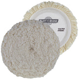 Buff and Shine 7.5" Wool Buff Pad, Heavy Cutting, 7502G