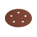 Mirka Coarse Cut 5" 5-Hole Grip Sanding Discs, 40-614 Series, disc close up image