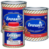 Epifanes Clear Gloss Varnish with Extra UV Filter Bundle Kits