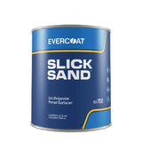 A 32 fl oz can of Evercoat Slick Sand 5001 Polyester Primer Surfacier, featuring a blue label with yellow and white text, on a solid white background.
