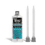 Fusor 101EZ Plastic Repair Epoxy Adhesive, Heat Set, 50ml, 3029869, image of cartridge and two applicators.