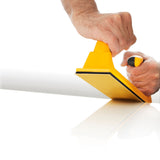 Mirka 2.75" x 16.5" Rigid Vacuum Sanding Block, 9116R, tool in action, 3