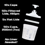 Indasa Mixing System Kit, 190µm Clear Filter, 200ml (7oz) Size, 611289, 2