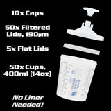 Indasa Mixing System Kit, 190µm Clear Filter, 400ml (14oz) Size, 611296, 2