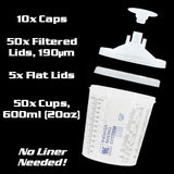 Indasa Mixing System Kit, 190µm Clear Filter, 600ml (20oz) Size, 611302, 2