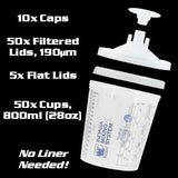 Indasa Mixing System Kit, 190µm Clear Filter, 800ml (28oz) Size, 611319, 2