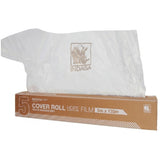 Indasa Cover Roll HDPE Masking Film, 5m x 120m (16' x 394'), 615478, showing film pulled out of box