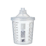 Indasa Mixing System Kit, 125µm Blue Filter, 400ml (14oz) Size, 611258, cup and filter lid
