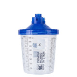 Indasa Mixing System Kit, 125µm Blue Filter, 400ml (14oz) Size, 611258, cup and lid filter