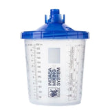 Indasa Mixing System Kit, 125µm Blue Filter, 600ml (20oz) Size, 611265, cup and filter lid