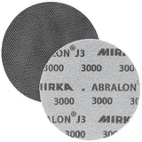 Mirka Abralon J3 6" Foam Polishing Grip Discs, 8M-241 Series, front and back