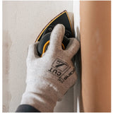 Mirka Iridium 4" x 6" x 6" 36-Hole Delta Sanding Triangles in action, 2