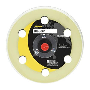 Mirka 6" 6-Hole Grip Soft Backup Pad, 106SGV