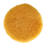 Mirka 6" Lambswool Pro Yellow Polishing Buff Pad, 2-Pack, MPADLWY-6, front view