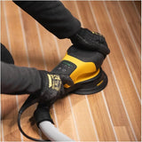 Mirka DEROS 6" RS Rotary Electric Sander 600XCV, Vacuum-Ready, + Case, MRS60011CAUS, in action image, 2