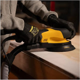 Mirka DEROS 6" RS Rotary Electric Sander 600XCV, Vacuum-Ready, + Case, MRS60011CAUS, in action image, 3
