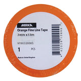 Mirka Orange Fine Line Tape, 0.12" (6mm) x 108', 9190320005, 2