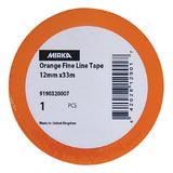 Mirka Orange Fine Line Tape, 0.47" (12mm) x 108', 9190320007, 2