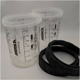 Mirka Outer Cup with Collar 2-Pack for Paint Cup Systems, 400ml
