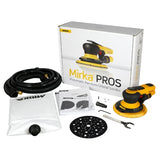 Mirka PROS 6" Sander, Self-Generating Vacuum, 5mm, MRP-650SGV, packaging contents