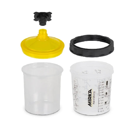 Mirka Paint Cup System Complete Kit with 190µm Filter Lids