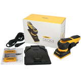 Mirka DEOS II 343X 3" x 4" Electric Sander 3.0mm Orbit, MID3430201US with case and accessories