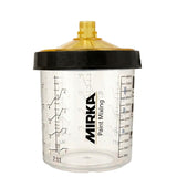 Mirka PCS Paint Cup System Complete Kit 650 ml (22 oz) with 190 μm Filter, 9190172650