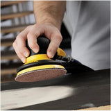 Mirka PROS 5" Sander, Vacuum-Ready, in action