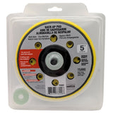 Norton 5" Multi-Hole Grip Backup Sanding Pad, 76000, 3