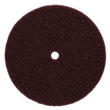 Norton Bear-Tex 6" x 1/2" Non-Woven Arbor Hole Disc, Maroon Medium (05073)