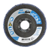 Norton Flap Disc BlueFire R822 ZA, 4.5" x 7/8", Fiberglass Hub, Flat T27, 03531