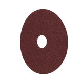 Norton Resin Fiber Disc Metal F240, 4.5" x 7/8", Alum Oxide, side angle view.