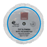 RUPES 7.5" Cut & Finish Wool Pad for LH19E Rotary Tool with 6.5" Backing Plate, 9.BL200F, 3