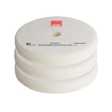 RUPES 5.25" White Ultra-Fine Foam Pad for LH19E Rotary with 5" Backing Plate, 9.BR150S, 3