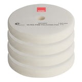 RUPES 6.25" White Ultra-Fine Foam Pad for LH19E Rotary with 6" Backing Plate, 9.BR180S, 4