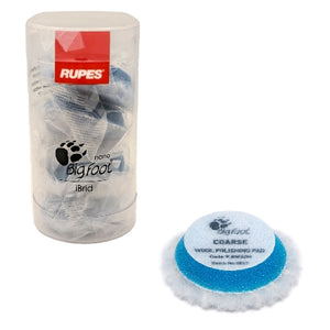 RUPES 1.5" D-A COARSE Blue Wool Pad for 1.3" iBrid Nano Tools, 4-Pack, 9.BW40H