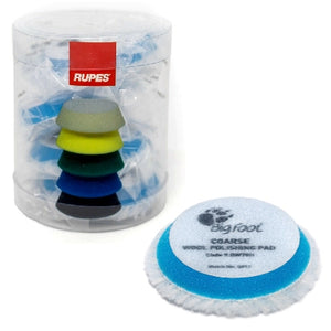 RUPES 2.5" D-A COARSE Blue Wool Pad for 2" iBrid Nano Tools, 4-Pack, 9.BW70H