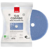RUPES 6" D‑A Coarse Wool Polishing Pad for Dual Action Polishers, 9.NW160H, packaging and wool pad