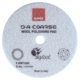 RUPES 6" D‑A Coarse Wool Polishing Pad for Dual Action Polishers, 9.NW160H, back view of grip backing