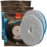 RUPES 6" D-A Extreme Cut Blue Microfiber Pad for for LRH21 & LK900 Tools, 9.MF160H, 4