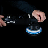 RUPES D-A Extreme Cut Blue Microfiber Pad in action
