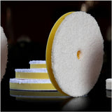 RUPES 3" D-A Fine Yellow Microfiber Pad for LHR75, LHR75E, LTA75 Tools, 9.MF80M, 3