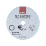 RUPES 3" D‑A Coarse Wool Polishing Pad for Dual Action Polishers, 9.NW80H, bottom view of grip backing