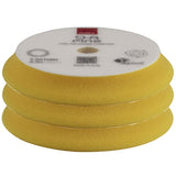 RUPES 7" D-A Fine Yellow Medium Cutting Foam Pad, 9.DA180M, 3